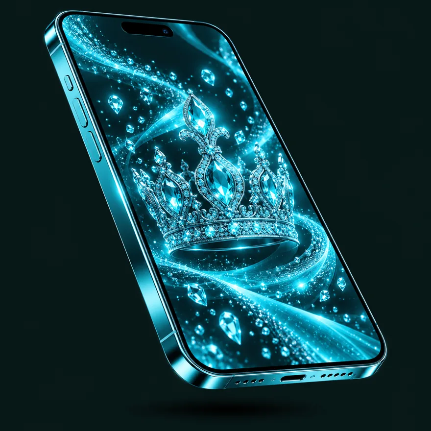 Smartphone with crown — Vegas Now