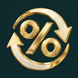 Percent cycle icon — Vegas Now