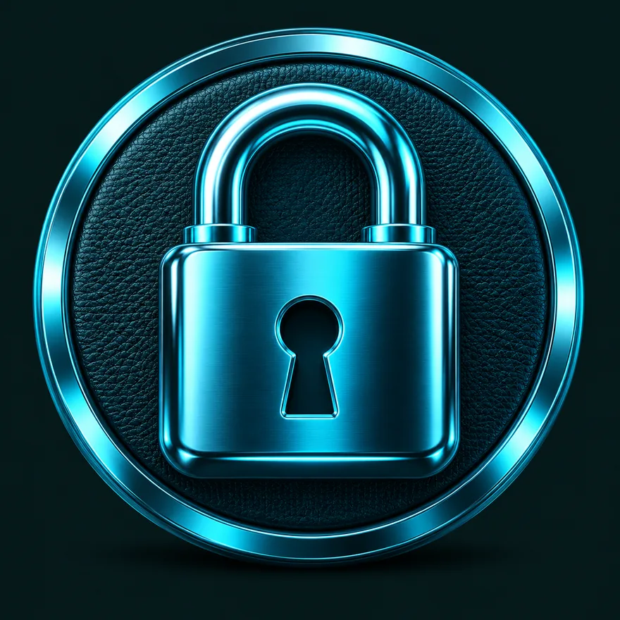 Padlock emblem — Vegas Now