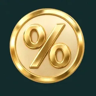 Gold percent coin — Vegas Now