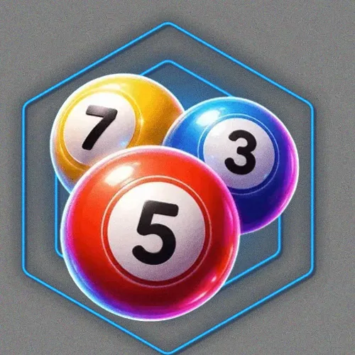 Numbered bingo balls