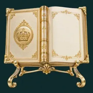 Ornate open book — Vegas Now