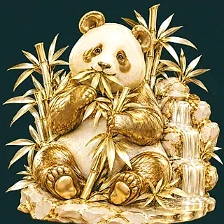 Panda eating bamboo — Vegas Now